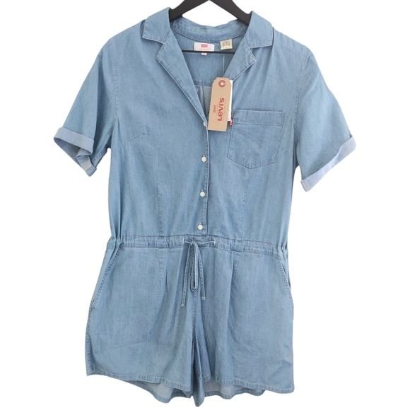 Levi's Pants - Levi's Light Blue Denim Romper Size Medium Womens